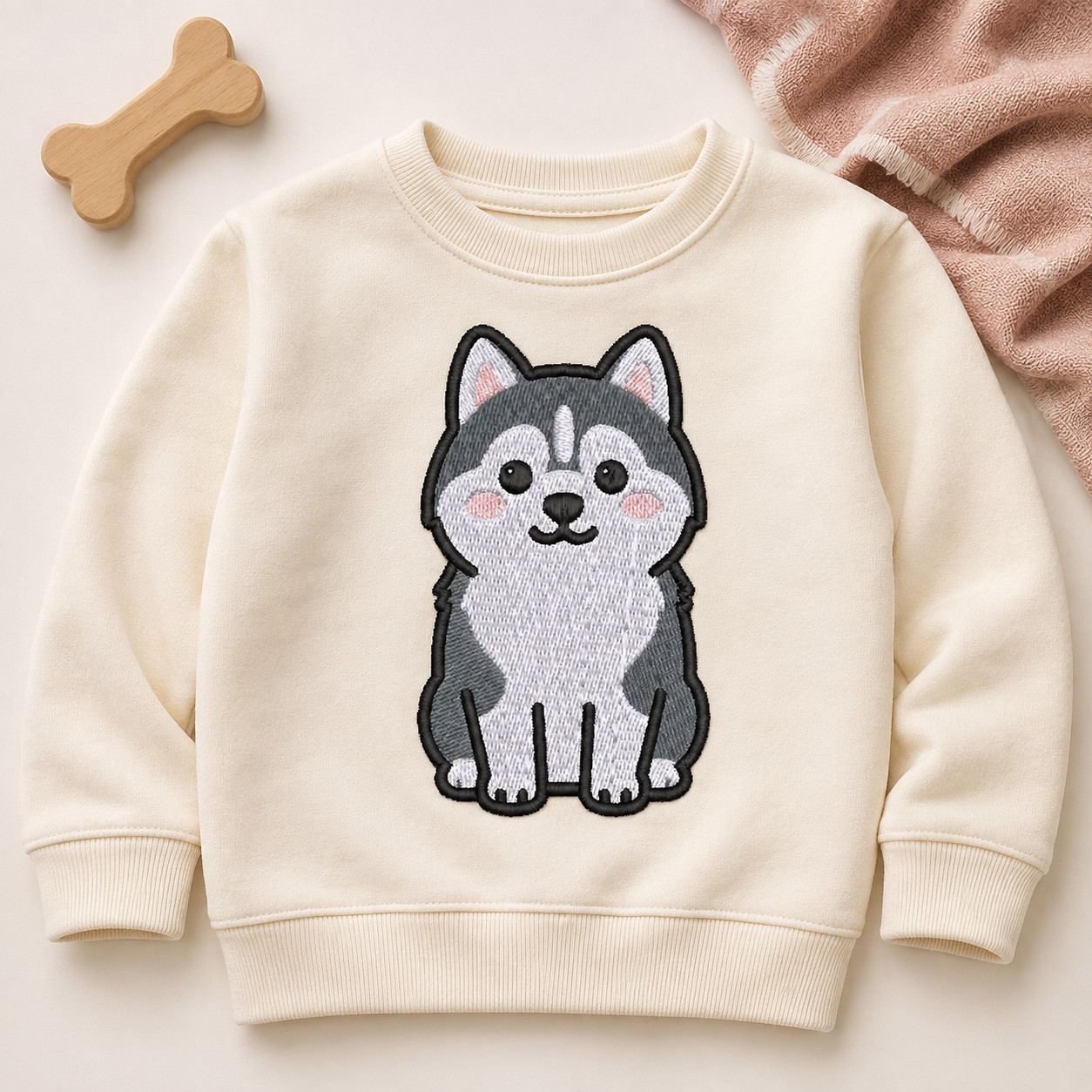 Husky Embroidery Design File | Digital Download | 6 Sizes & 7 Formats Included Threaded Dreams
