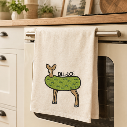 Dill-Doe Embroidery Design File | Digital Download | 6 Sizes & 7 Formats Included Threaded Dreams