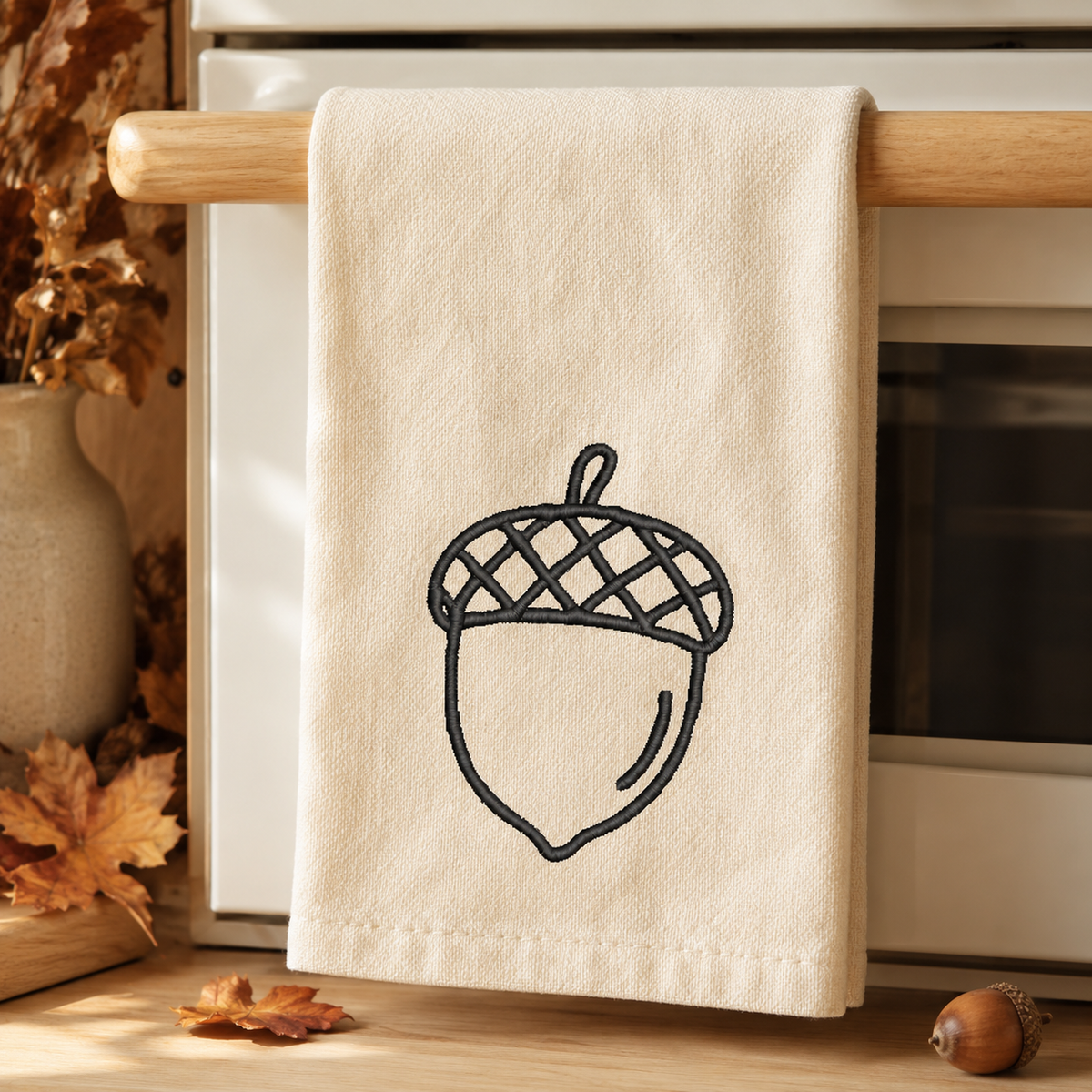 Fall Outline Machine Embroidery Bundle | 5 Designs, 4 Sizes & 7 Formats | Digital Download Threaded Dreams