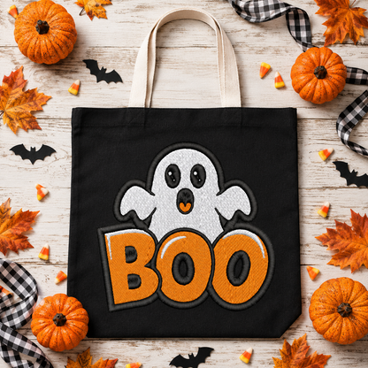 Kawaii Ghost Halloween Embroidery Design File | Digital Download | 6 Sizes & 7 Formats Included Threaded Dreams
