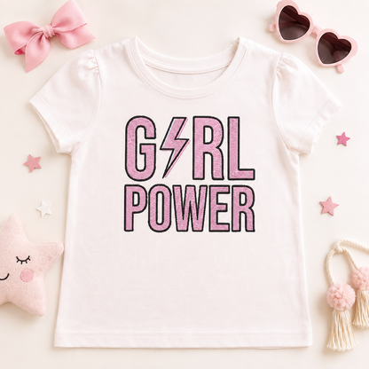 Girl Power Bolt Embroidery Design File | Digital Download | 6 Sizes & 7 Formats Included Threaded Dreams