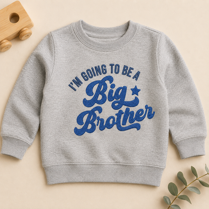 Big Brother Announcement Embroidery Design File | Digital Download | 6 Sizes & 7 Formats Included Threaded Dreams