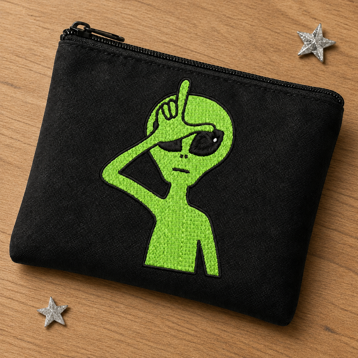 Alien Embroidery Design File | Digital Download | 6 Sizes & 7 Formats Included Threaded Dreams