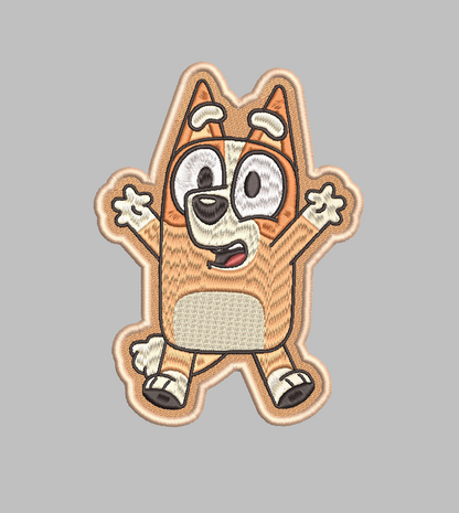 Bingo Bluey Sister Embroidery Design File | Digital Download | 6 Sizes & 7 Formats Included