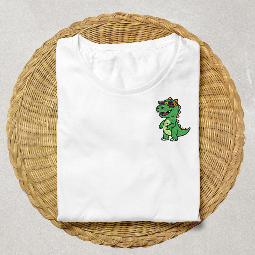 Summer Dino Embroidery Design File | Digital Download | 6 Sizes & 7 Formats Included Threaded Dreams