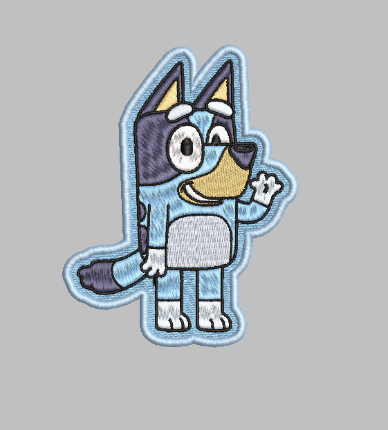 Bluey Embroidery Design File | Digital Download | 6 Sizes & 7 Formats Included
