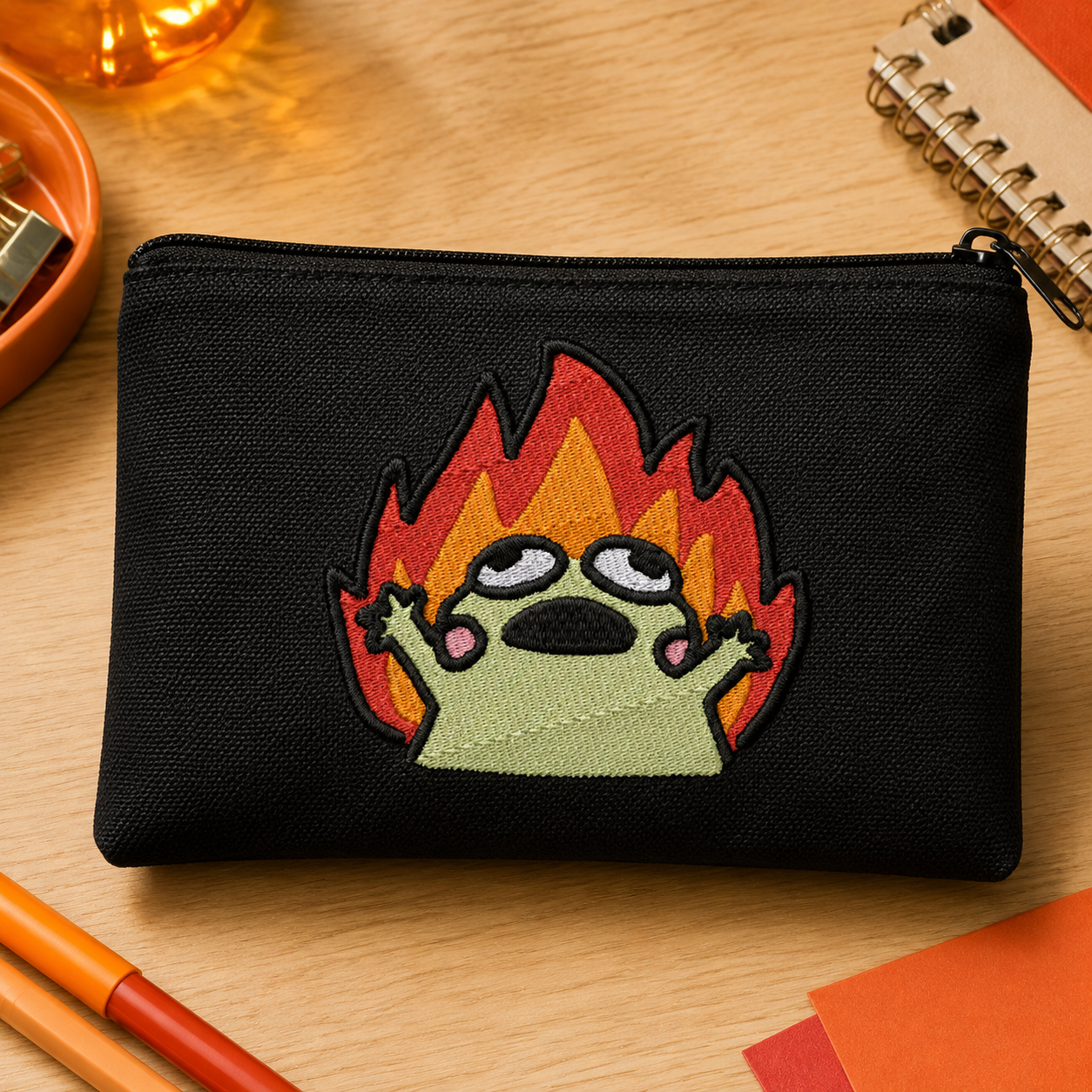 Fire Frog Meme Embroidery Design File | Digital Download | 6 Sizes & 7 Formats Included Threaded Dreams