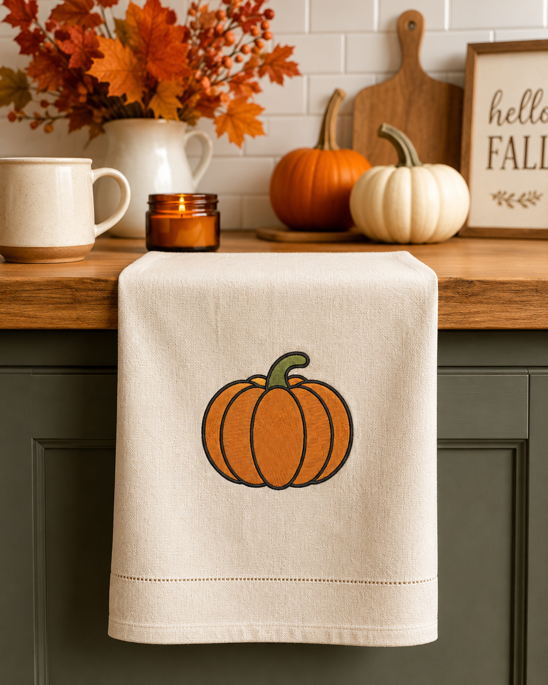 Pumpkin Embroidery Design File | Digital Download | 6 Sizes & 7 Formats Included Threaded Dreams