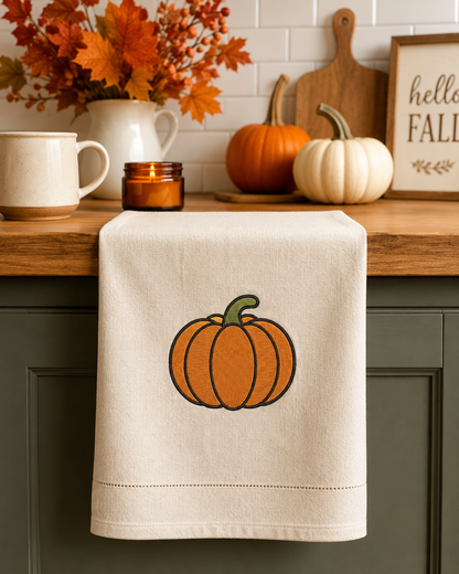 Pumpkin Embroidery Design File | Digital Download | 6 Sizes & 7 Formats Included Threaded Dreams