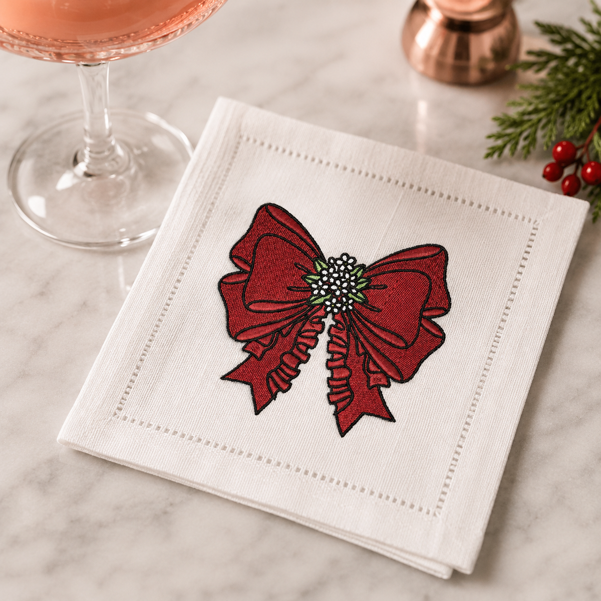 Flower Bow Embroidery Design File | Digital Download | 6 Sizes & 7 Formats Included Threaded Dreams