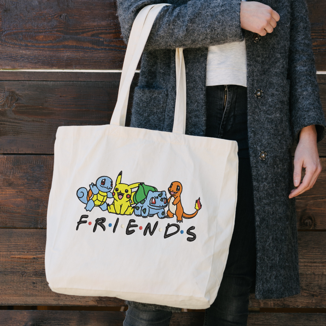 Pokémon Friends Embroidery Design File | Digital Download | 6 Sizes & 7 Formats Included Threaded Dreams