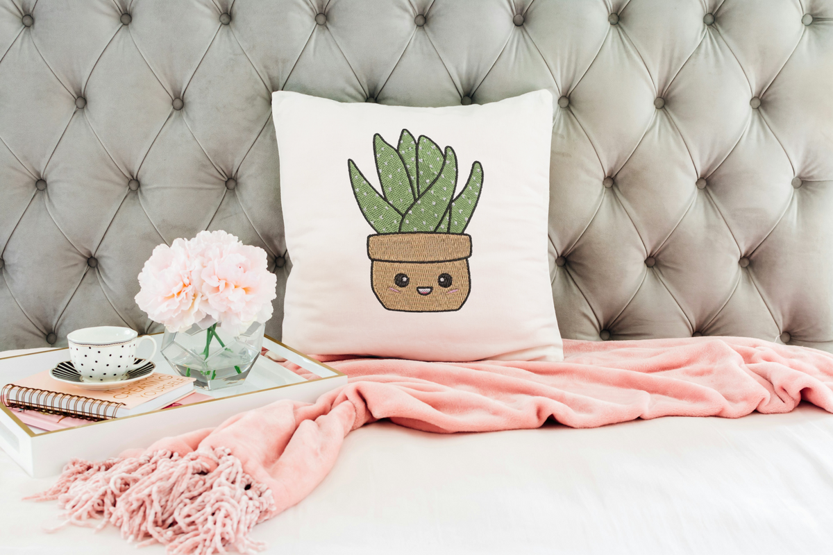 Succulent Cactus Embroidery Design File | Digital Download | 6 Sizes & 7 Formats Included Threaded Dreams