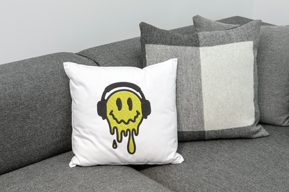 Music Smile Face Embroidery Design File | Digital Download | 6 Sizes & 7 Formats Included Threaded Dreams