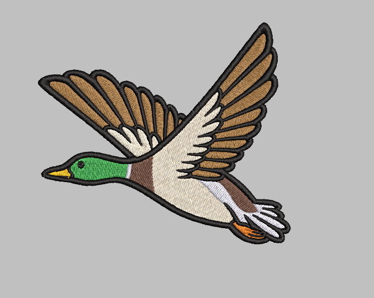 Mallard Embroidery Design File | Digital Download | 6 Sizes & 7 Formats Included