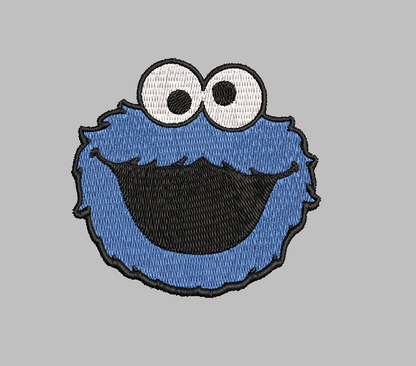 Cookie Monster Sesame Street Embroidery Design File | Digital Download | 6 Sizes & 7 Formats Included