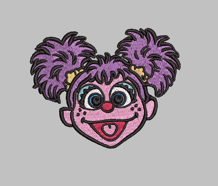 Abby Cadabby Sesame Street Embroidery Design File | Digital Download | 6 Sizes & 7 Formats Included