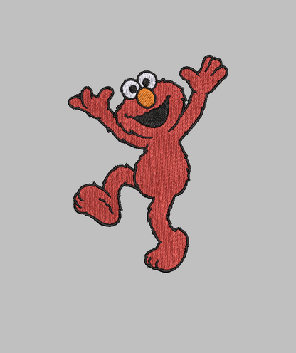 Elmo Happy Sesame Street Embroidery Design File | Digital Download | 6 Sizes & 7 Formats Included