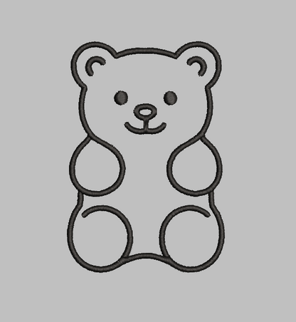 Gummy Bear Embroidery Design File | Digital Download | 6 Sizes & 7 Formats Included (Copy) Threaded Dreams