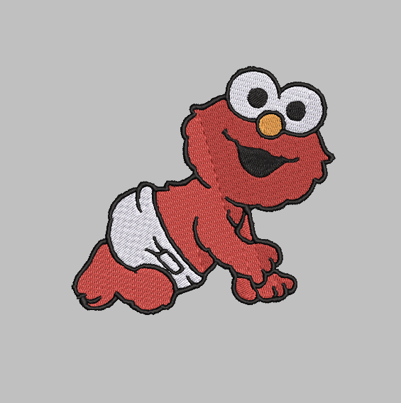 Elmo Baby Sesame Street Embroidery Design File | Digital Download | 6 Sizes & 7 Formats Included Threaded Dreams