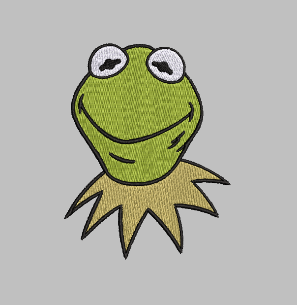 Kermit Sesame Street Embroidery Design File | Digital Download | 6 Sizes & 7 Formats Included Threaded Dreams