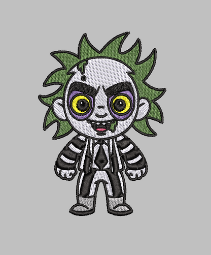 Beetlejuice Embroidery Design File | Digital Download | 6 Sizes & 7 Formats Included Threaded Dreams