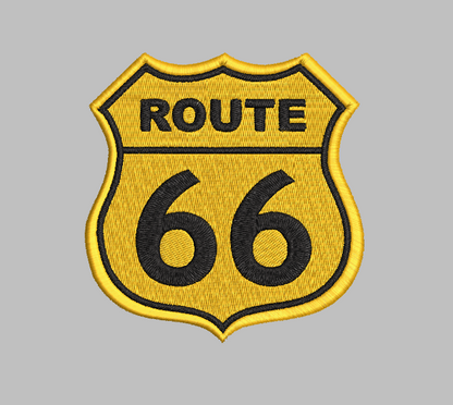 Route 66 Embroidery Design File | Digital Download | 6 Sizes & 7 Formats Included Threaded Dreams