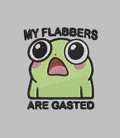 Flabbergasted Frog Embroidery Design File | Digital Download | 6 Sizes & 7 Formats Included Threaded Dreams