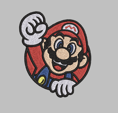 Mario Embroidery Design File | Digital Download | 6 Sizes & 7 Formats Included Threaded Dreams