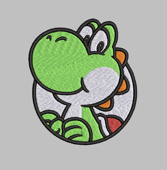 Yoshi Embroidery Design File | Digital Download | 6 Sizes & 7 Formats Included Threaded Dreams