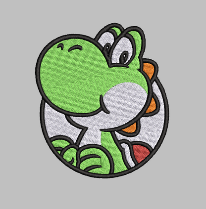 Yoshi Embroidery Design File | Digital Download | 6 Sizes & 7 Formats Included Threaded Dreams