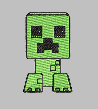 Minecraft Creeper Embroidery Design File | Digital Download | 6 Sizes & 7 Formats Included Threaded Dreams