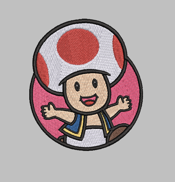 Toad Embroidery Design File | Digital Download | 6 Sizes & 7 Formats Included Threaded Dreams