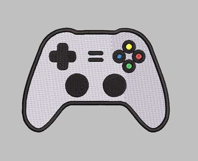 Xbox Controller Embroidery Design File | Digital Download | 6 Sizes & 7 Formats Included Threaded Dreams