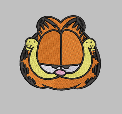 Garfield Face Embroidery Design File | Digital Download | 6 Sizes & 7 Formats Included Threaded Dreams