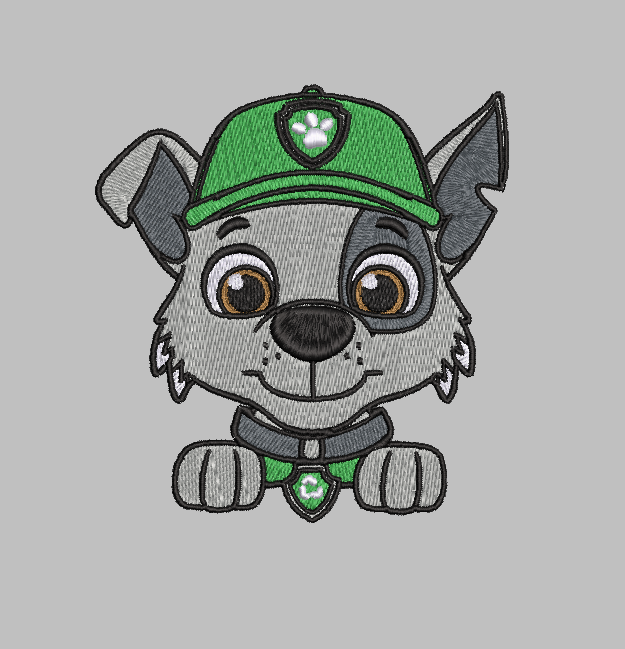 Paw Patrol Rocky Embroidery Design File | Digital Download | 6 Sizes & 7 Formats Included Threaded Dreams