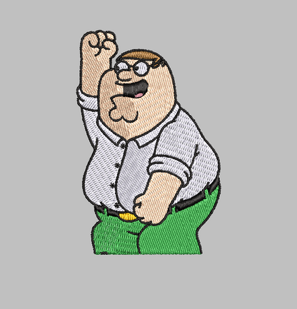 Peter Griffin Embroidery Design File | Digital Download | 6 Sizes & 7 Formats Included Threaded Dreams