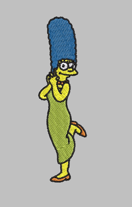 Marge Simpson Embroidery Design File | Digital Download | 6 Sizes & 7 Formats Included Threaded Dreams