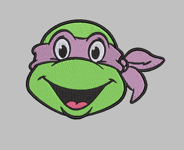 Ninja Turtles Donatello Embroidery Design File | Digital Download | 6 Sizes & 7 Formats Included Threaded Dreams