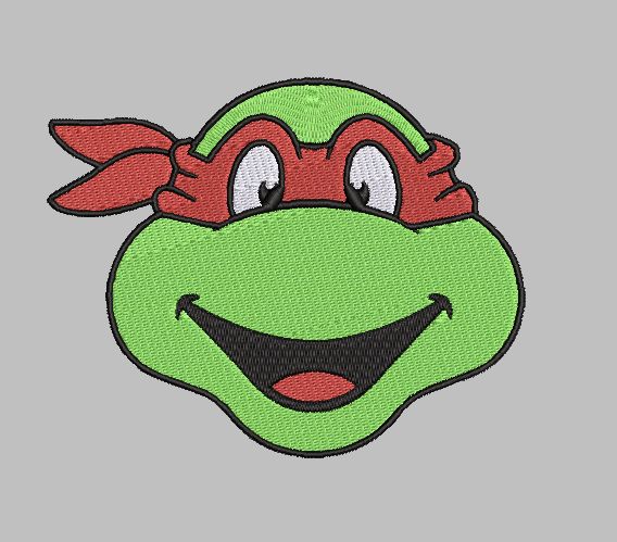 Ninja Turtles Raphael Embroidery Design File | Digital Download | 6 Sizes & 7 Formats Included Threaded Dreams