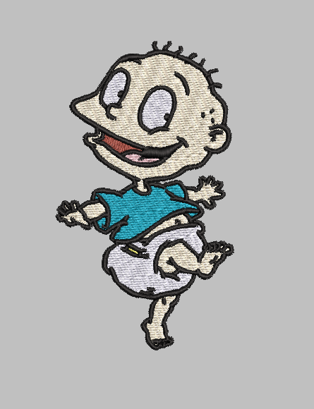 Rugrats Tommy Pickles Embroidery Design File | Digital Download | 6 Sizes & 7 Formats Included Threaded Dreams