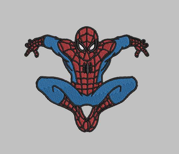 Spiderman Jump Superhero Embroidery Design File | Digital Download | 6 Sizes & 7 Formats Included Threaded Dreams