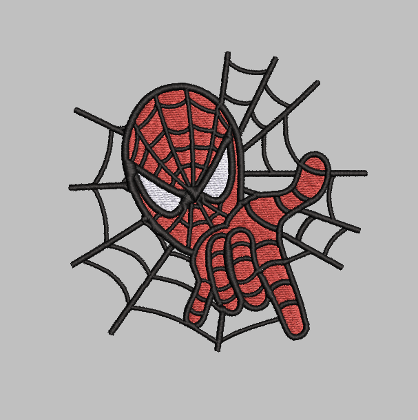 Spiderman Web Embroidery Design File | Digital Download | 6 Sizes & 7 Formats Included Threaded Dreams