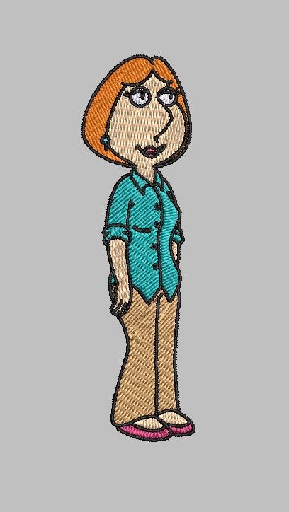 Lois Griffin Embroidery Design File | Digital Download | 6 Sizes & 7 Formats Included Threaded Dreams