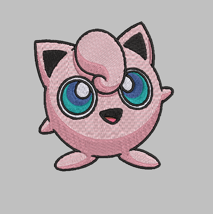 Pokémon Jigglypuff Embroidery Design File | Digital Download | 6 Sizes & 7 Formats Included Threaded Dreams