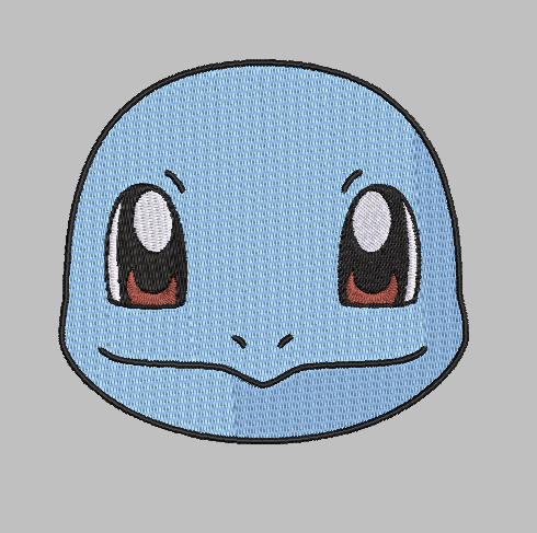 Pokémon Squirtle Embroidery Design File | Digital Download | 6 Sizes & 7 Formats Included Threaded Dreams