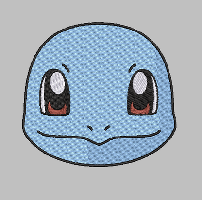 Pokémon Squirtle Embroidery Design File | Digital Download | 6 Sizes & 7 Formats Included Threaded Dreams