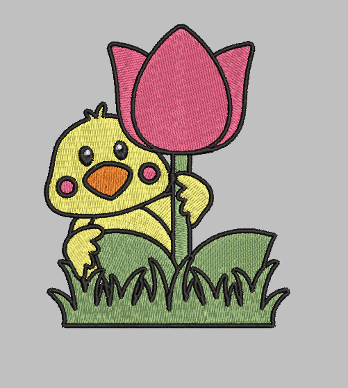 Easter Chick Embroidery Design File | Digital Download | 6 Sizes & 7 Formats Included Threaded Dreams