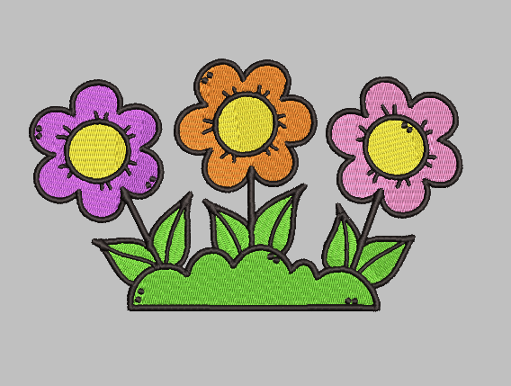 Easter Flowers Embroidery Design File | Digital Download | 6 Sizes & 7 Formats Included Threaded Dreams