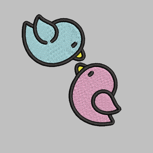 Easter Birds Embroidery Design File | Digital Download | 6 Sizes & 7 Formats Included Threaded Dreams