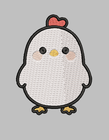 Baby Chicken Embroidery Design File | Digital Download | 6 Sizes & 7 Formats Included Threaded Dreams